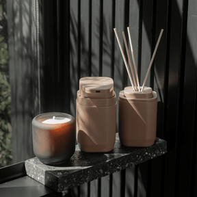 Kit de Acessórios de Bancada com Porta Sabonete Líquido 4 Unidades Linha Aura