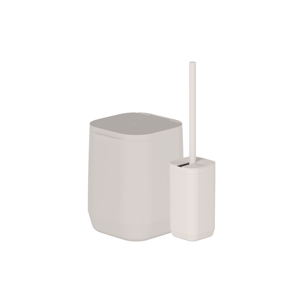 Kit de Banheiro com Lixeira de Piso/Parede 2 Unidades Linha Aura