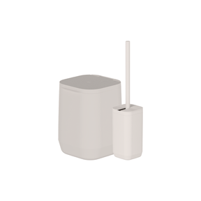 Kit de Banheiro com Lixeira de Piso/Parede 2 Unidades Linha Aura