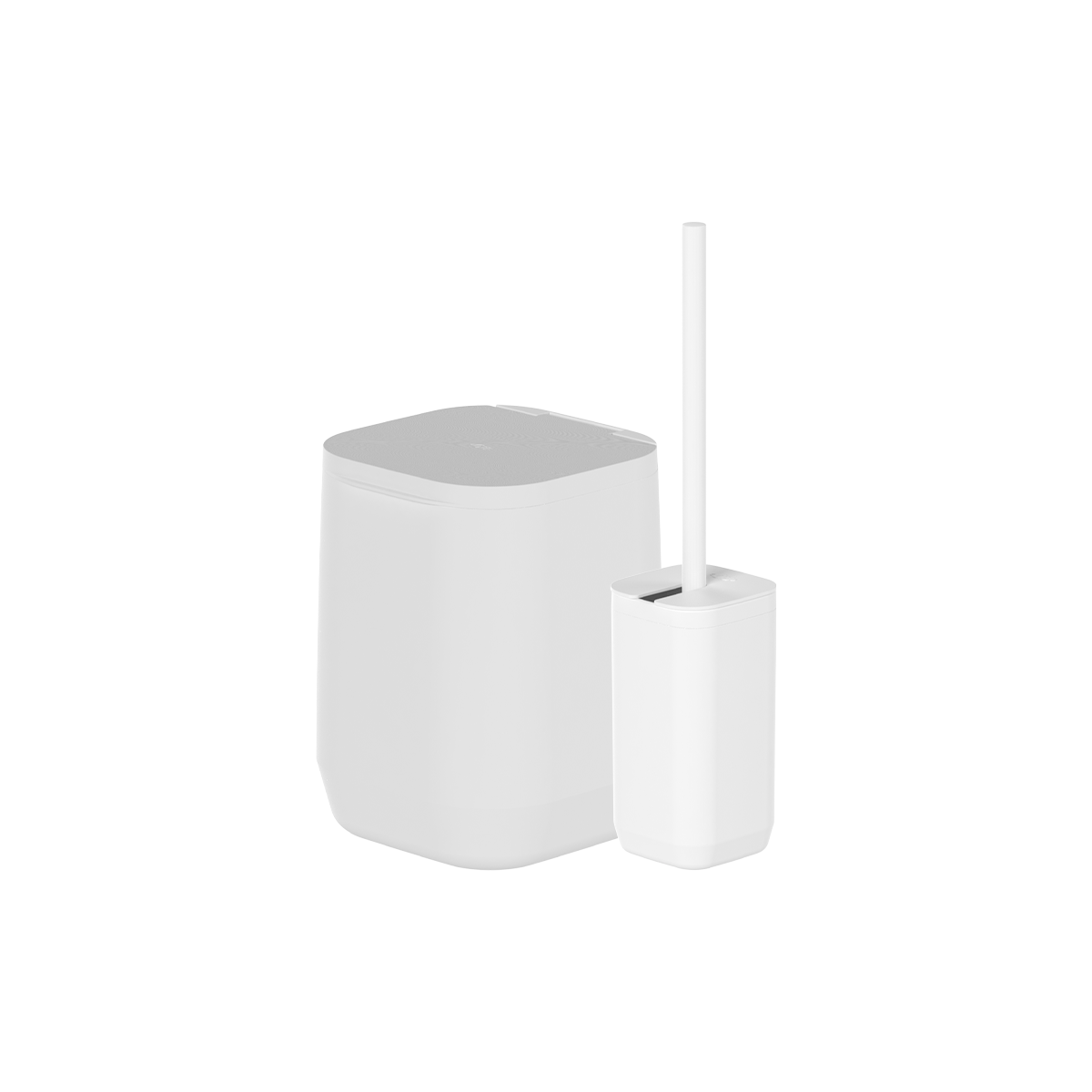 Kit de Banheiro com Lixeira de Piso/Parede 2 Unidades Linha Aura