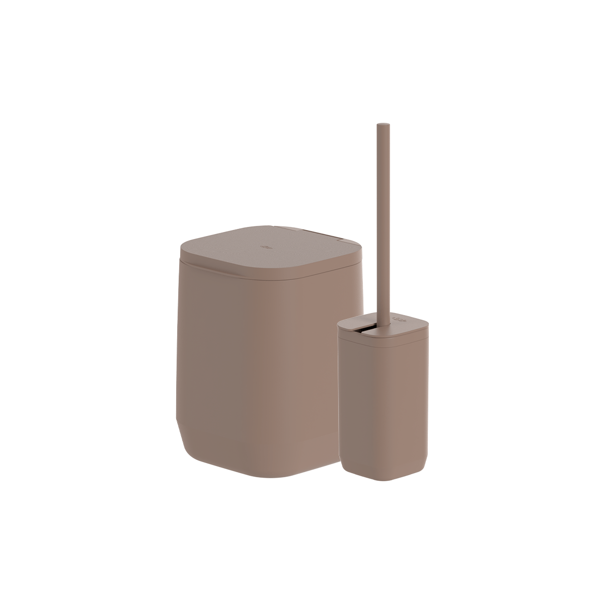 Kit de Banheiro com Lixeira de Piso/Parede 2 Unidades Linha Aura