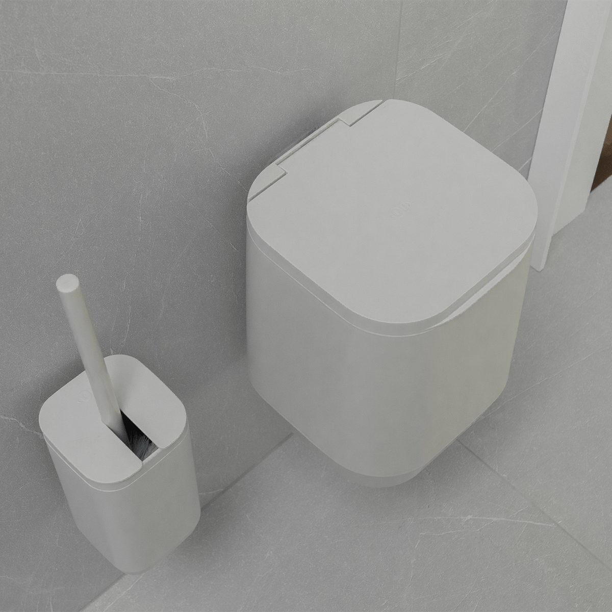 Kit de Banheiro Completo com Lixeira de Piso/Parede 6 Unidades Linha Aura