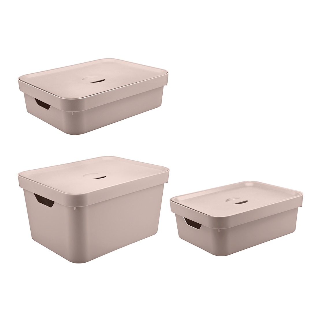 Kit de Caixas Organizadoras 3 Peças Linha Cube