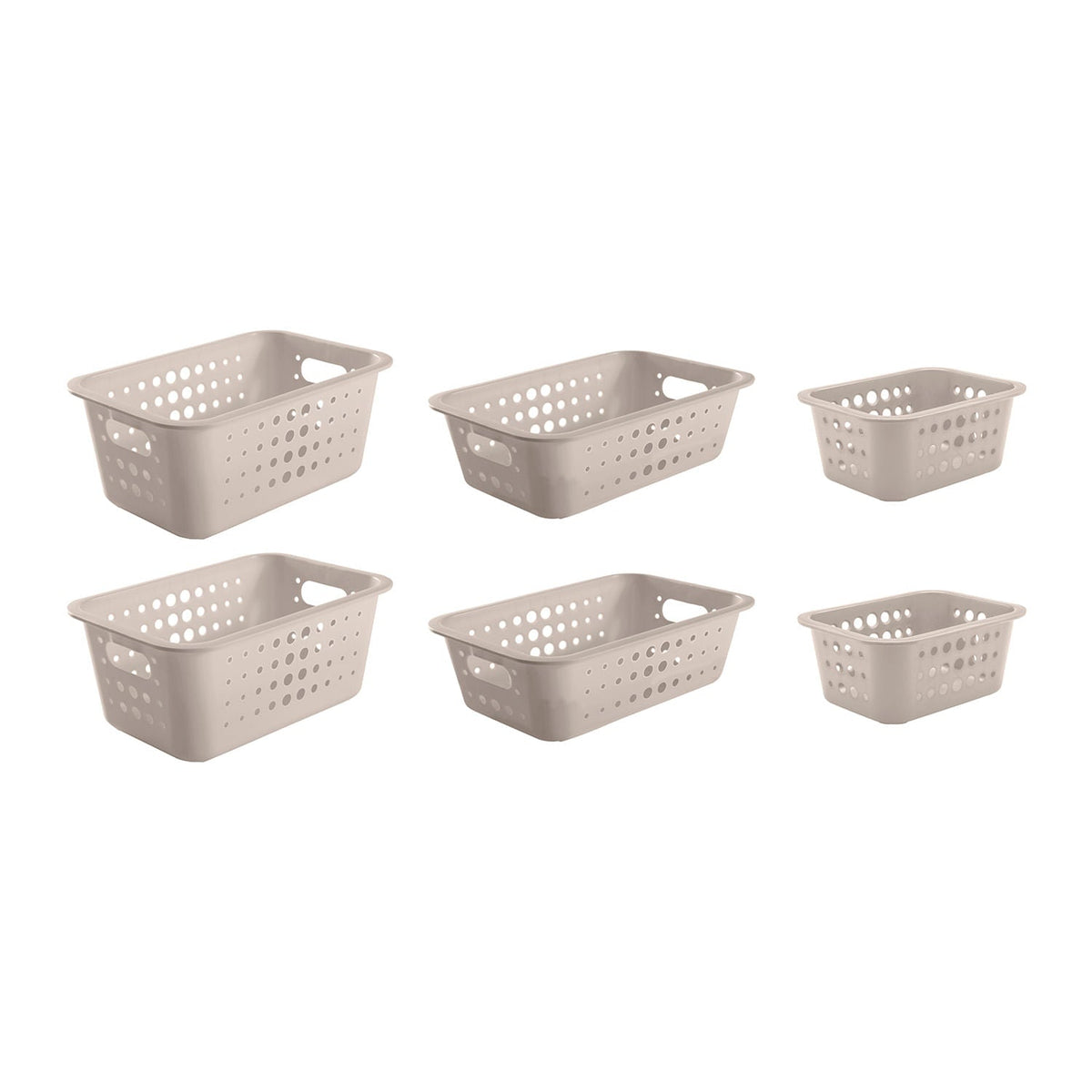 Kit de Cestas Organizadoras 6 Peças