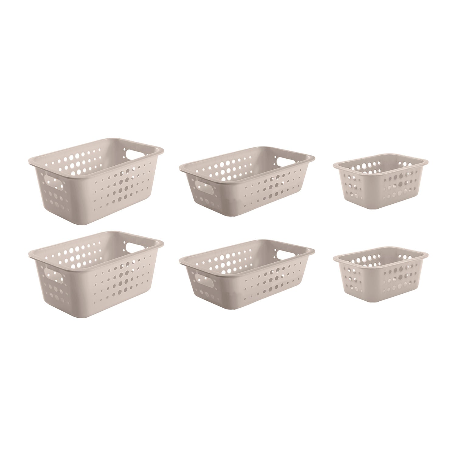 Kit de Cestas Organizadoras 6 Peças