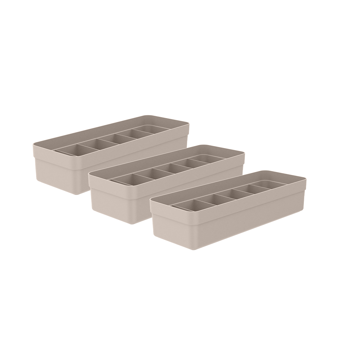Kit de Colmeia Organizadora 3 Unidades 35x12,5x7,5cm Linha Logic