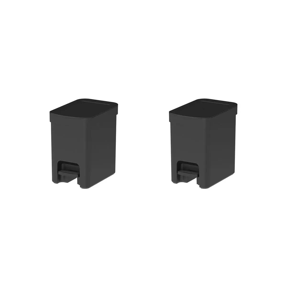 Kit de Lixeiras 6 Litros com Pedal 2 Peças Linha Trium