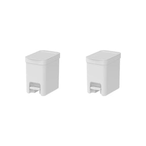 Kit de Lixeiras 6 Litros com Pedal 2 Peças Linha Trium