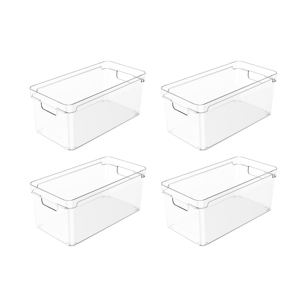 Kit de Organizador de Armários 4 Unidades 30x15x13 Linha Clear