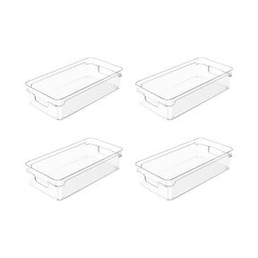 Kit de Organizador de Armários 4 Unidades 30x15x7 Linha Clear