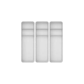 Kit de Organizador de Gavetas com 2 Divisórias 3 Unidades Linha Logic