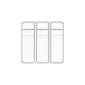 Kit de Organizador de Gavetas com 2 Divisórias 3 Unidades Linha Logic