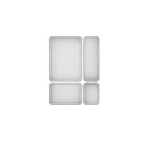 Kit de Organizador de Gavetas 4 Unidades Linha Logic