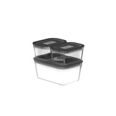 Kit de Potes de Vidro Hermético 1,2 L e 370ml Linha Fresh Lock
