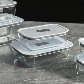 Kit de Potes de Vidro Herméticos 2 Peças Linha Fresh Lock