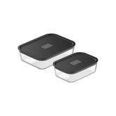 Kit de Potes de Vidro Herméticos 2 Peças Linha Fresh Lock
