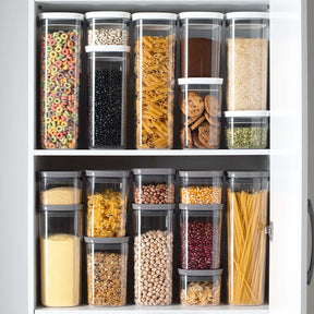 Kit de Potes Herméticos Modular 6 Unidades Linha Block