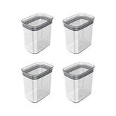 Kit de Potes Herméticos 4 Unidades 1,5L Linha Block