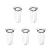 Kit de Potes Herméticos 5 Unidades 1,5L Linha Block
