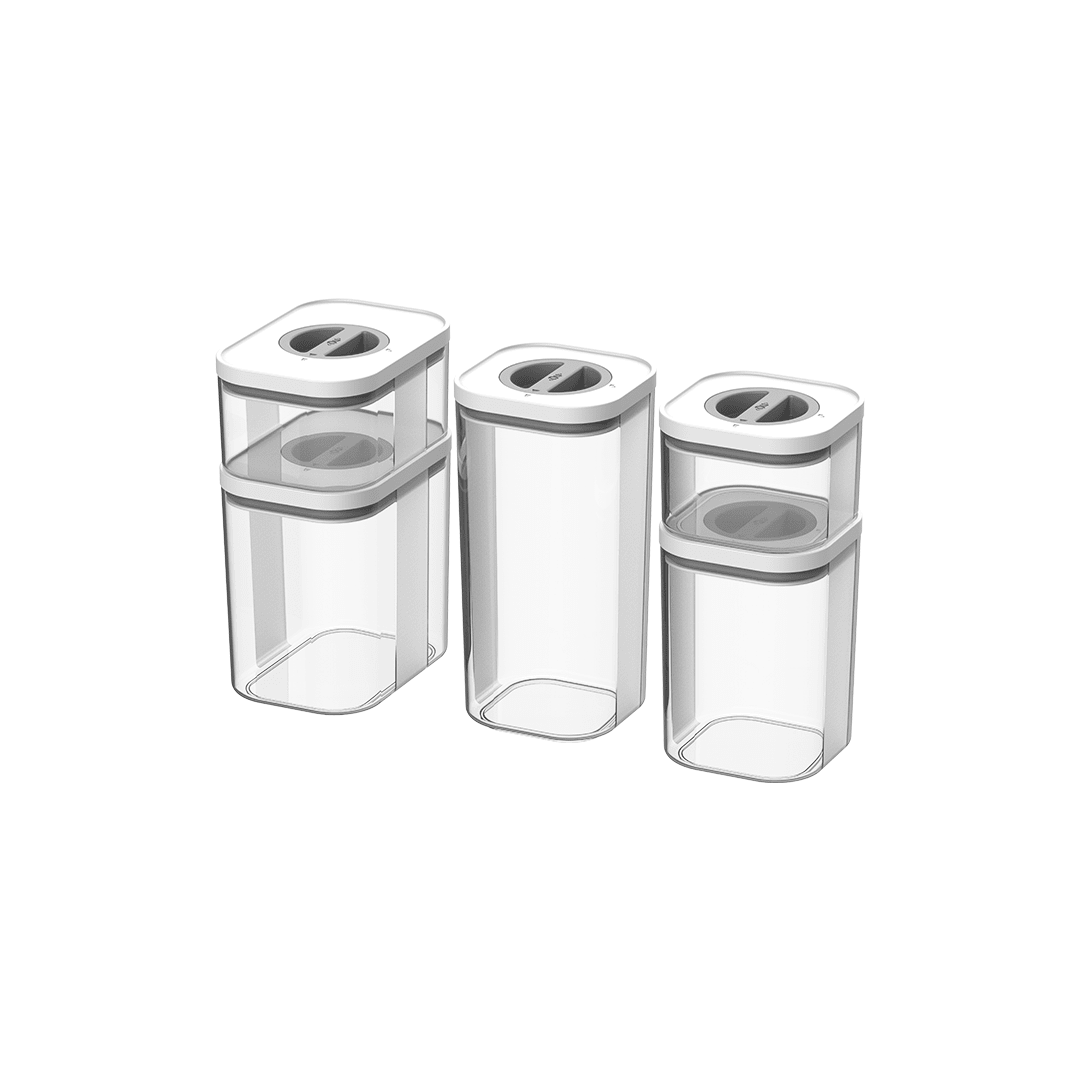 Kit de Potes Herméticos 5 Peças Linha Bolt