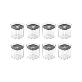Kit de Potes Herméticos 8 Unidades 150ml Linha Block