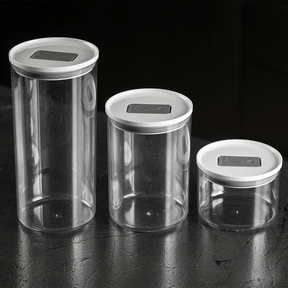 Kit de Potes Herméticos Redondos 3 Peças Linha Duo Lock