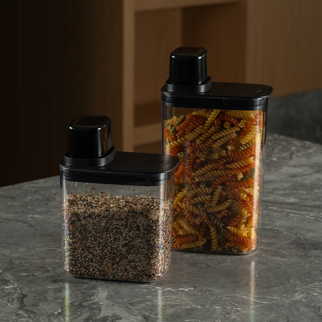 Kit de Potes Herméticos Para Mantimentos com Medidor Linha Drop