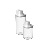 Kit de Potes Herméticos Para Mantimentos com Medidor Quadrado 2 Peças Linha Drop