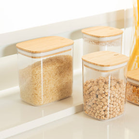 Kit de Potes Herméticos Retangulares 3 Peças Linha Keep