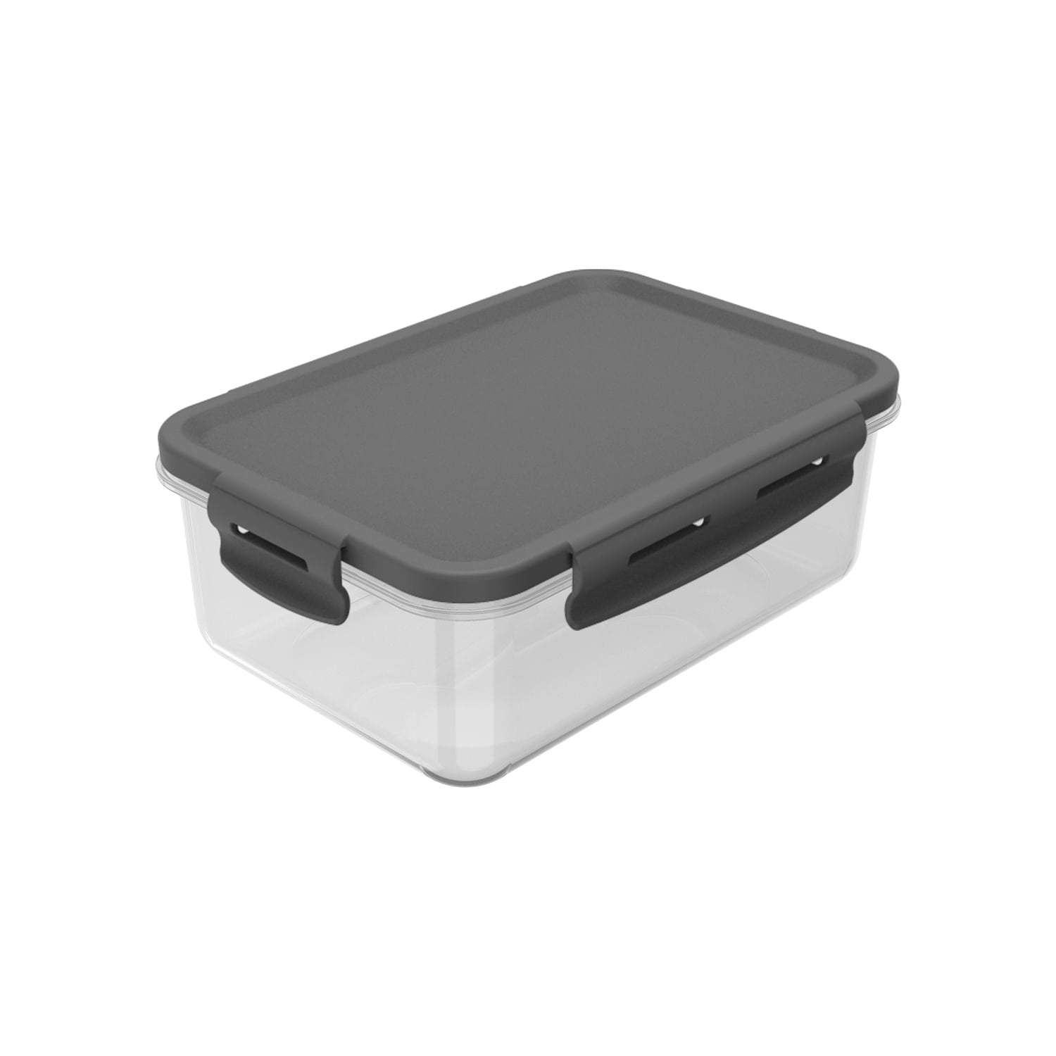 Kit de Potes Para Geladeira 1,28 Litros Retangular 6 Peças Linha Click