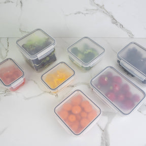 Kit de Potes Para Geladeira 1,28 Litros Retangular 6 Peças Linha Click