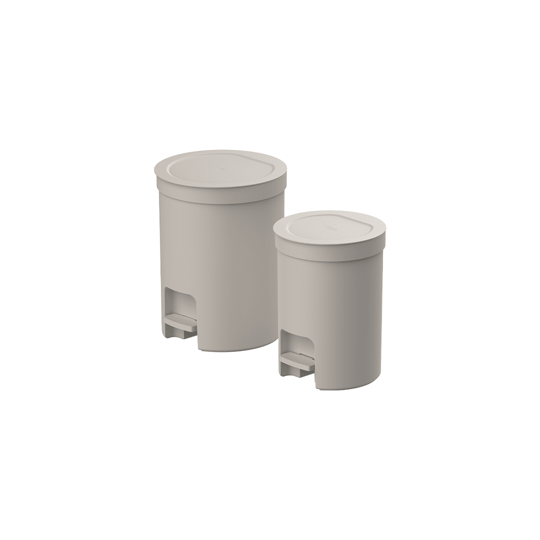 Kit Lixeiras 6L e 12L Redondas com Pedal Linha Trium