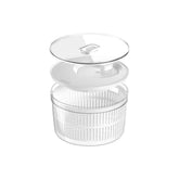 Kit organizador e secador de saladas 5,5L Linha Clear Fresh