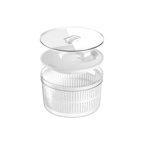 Kit organizador e secador de saladas 5,5L Linha Clear Fresh