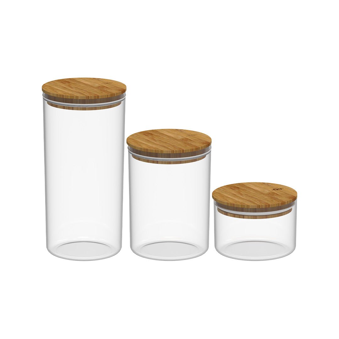 Kit Pote Hermético Redondo 3 peças Linha Keep