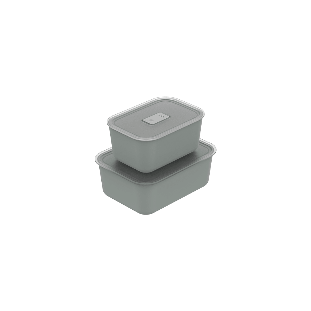 Kit Potes Herméticos Para Marmita 2 Peças Linha Move Lock