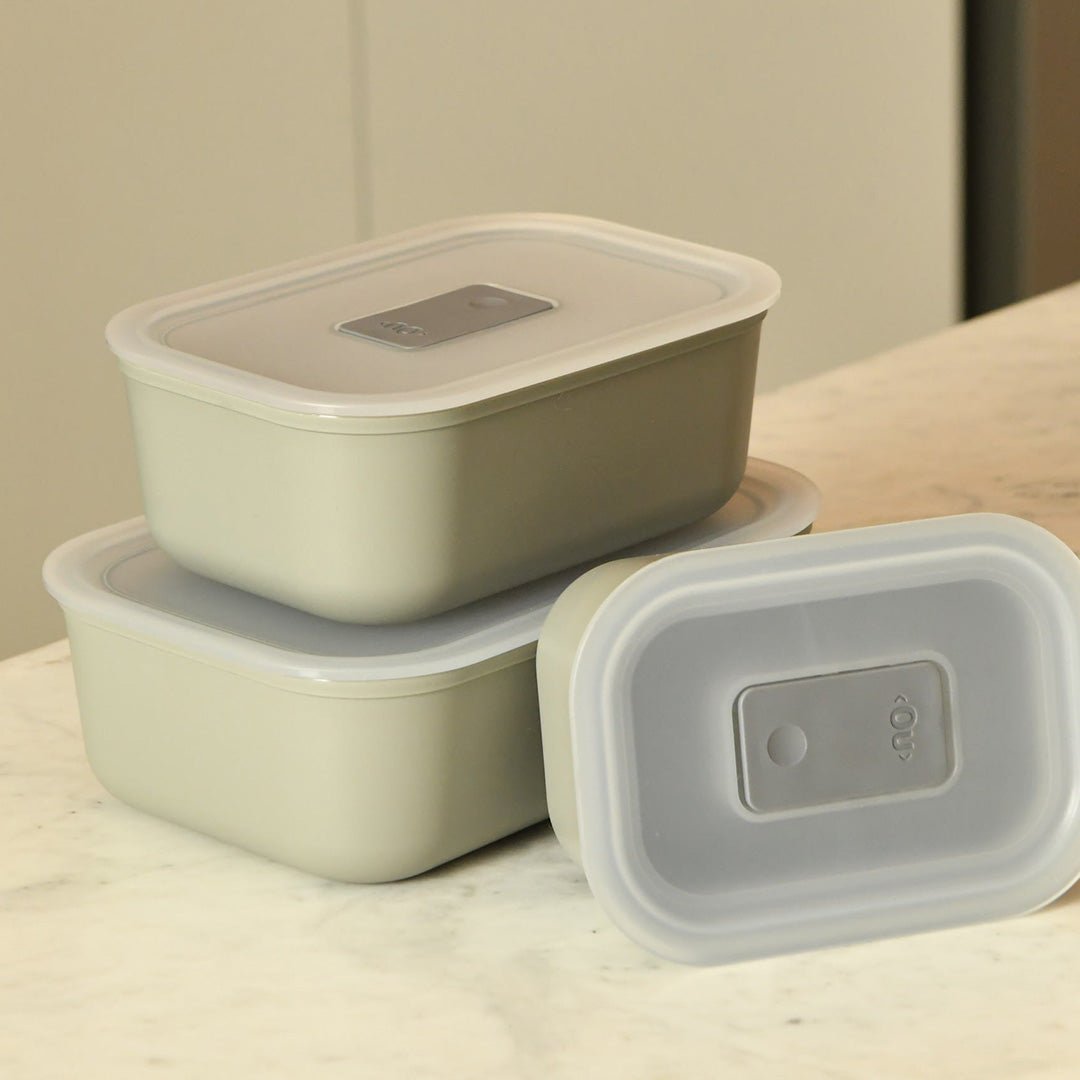 Kit Potes Herméticos Para Marmita 3 Peças Linha Move Lock