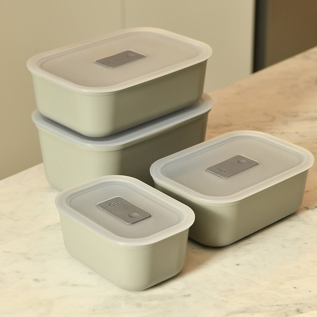 Kit Potes Herméticos Para Marmita 4 Peças Linha Move Lock