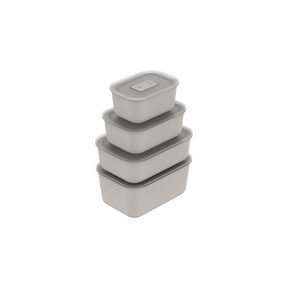 Kit Potes Herméticos Para Marmita 4 Peças Linha Move Lock