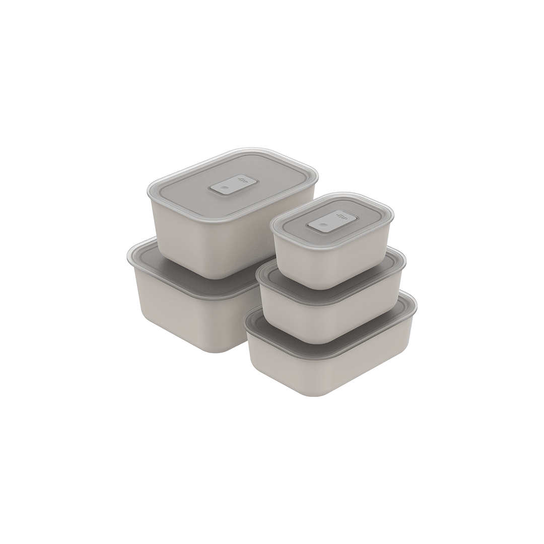 Kit Potes Herméticos Para Marmita 5 Peças Linha Move Lock