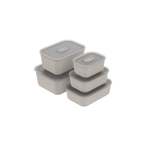 Kit Potes Herméticos Para Marmita 5 Peças Linha Move Lock