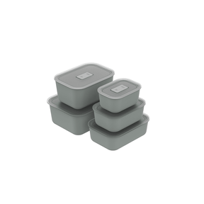 Kit Potes Herméticos Para Marmita 5 Peças Linha Move Lock