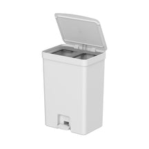 Lixeira com pedal com duplo compartimento 30L Linha Trium