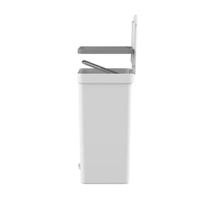 Lixeira com pedal com duplo compartimento 30L Linha Trium