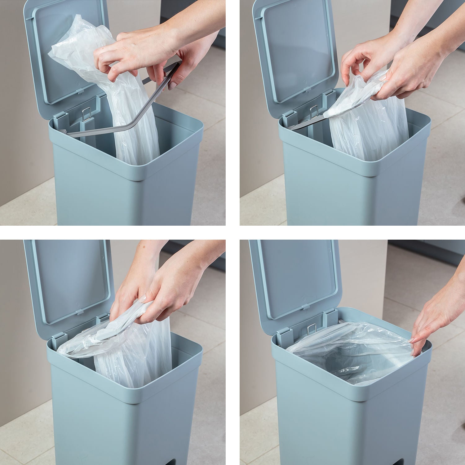 Lixeira com pedal 20L Linha Trium
