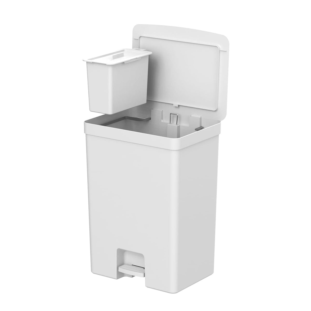 Lixeira com pedal 46L + 4L Linha Trium