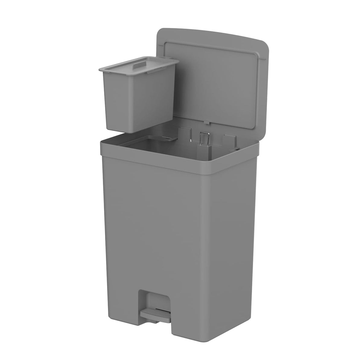 Lixeira com pedal 46L + 4L Linha Trium