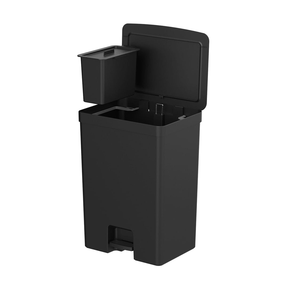 Lixeira com pedal 46L + 4L Linha Trium