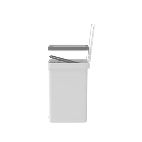 Lixeira de pedal com duplo compartimento 20L Linha Trium