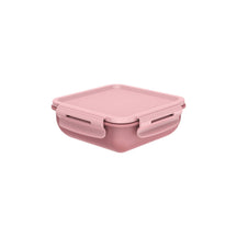 Marmita Hermética Quadrada Bicolor com Divisória 570ml Linha Marmitou